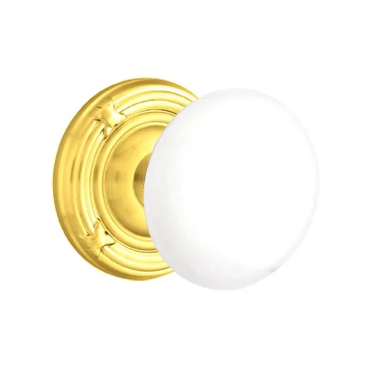 EMTEK Ice White Knob