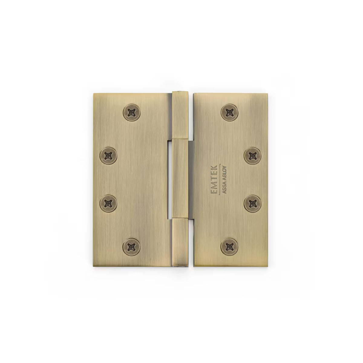 EMTEK Square Barrel Solid Brass Heavy Duty Hinges (Pair)