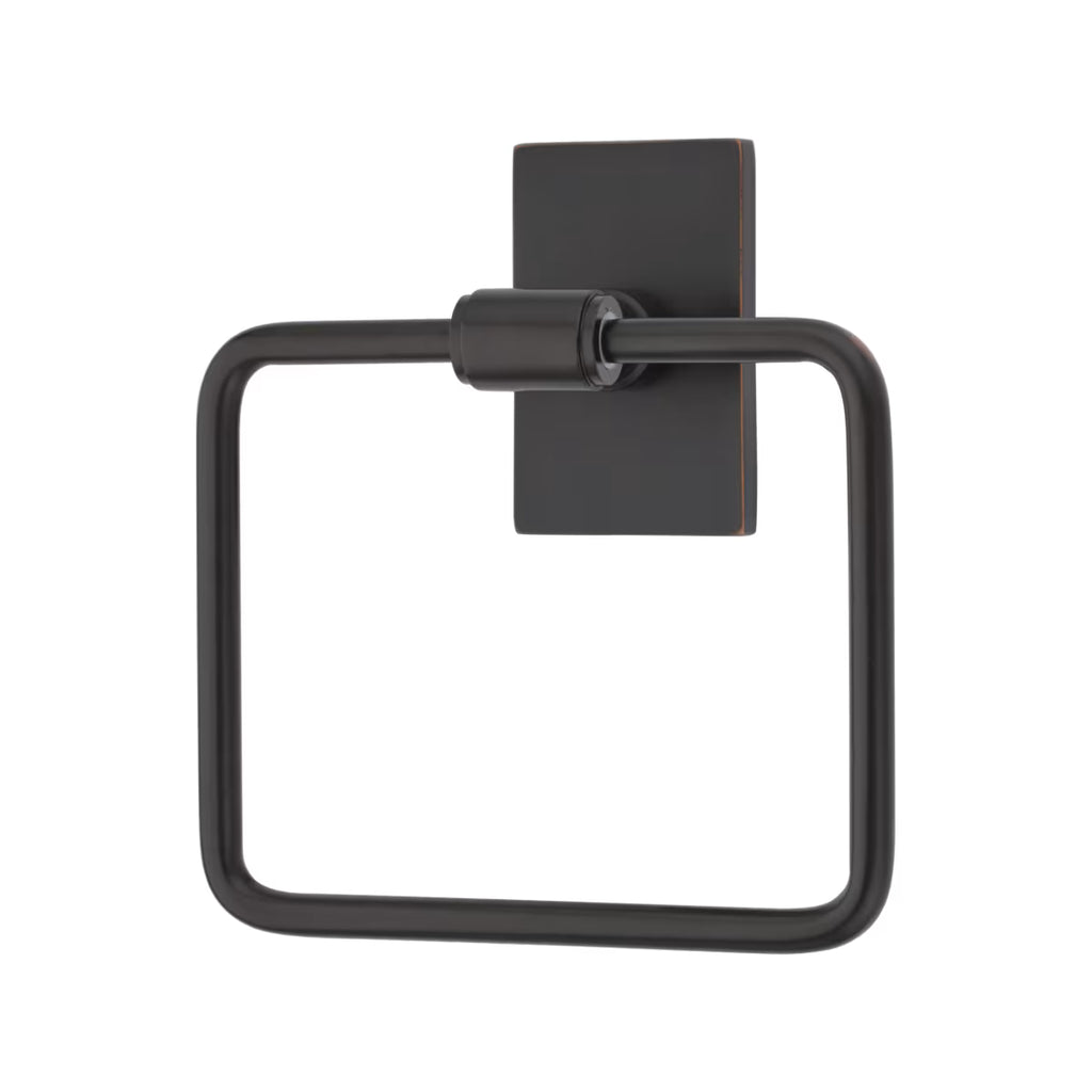 EMTEK Transitional Brass Towel Ring