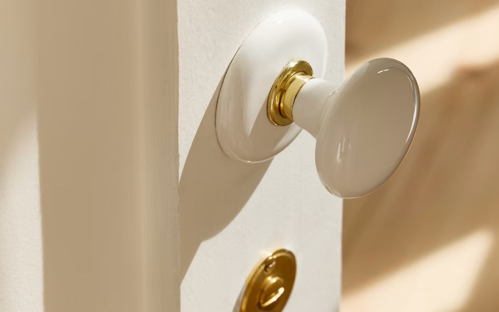 EMTEK Ice White Knob