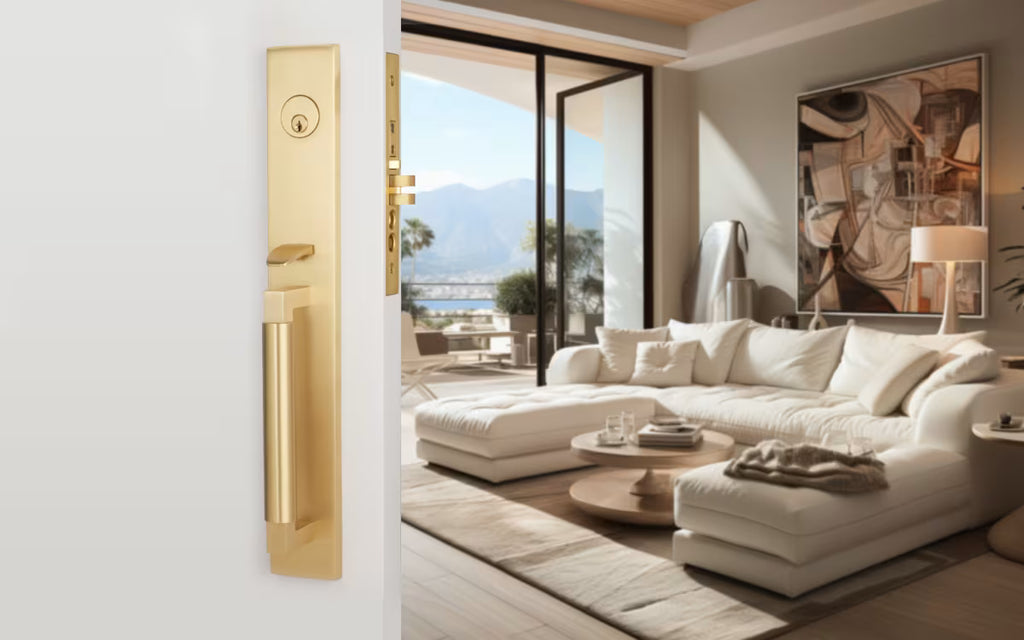 EMTEK Hercules Smooth Full Length Mortise Entry Set