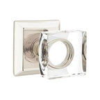 EMTEK Modern Square Glass Knob