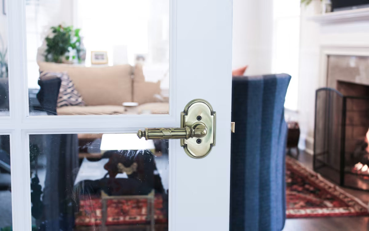 EMTEK Ribbon and Reed Lever