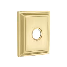 EMTEK Traditional Brass Double Hook with Rosette